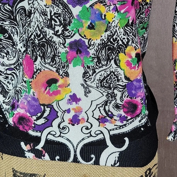 JOSEPH ABBOUD Floral Sweater PS - Picture 6 of 8